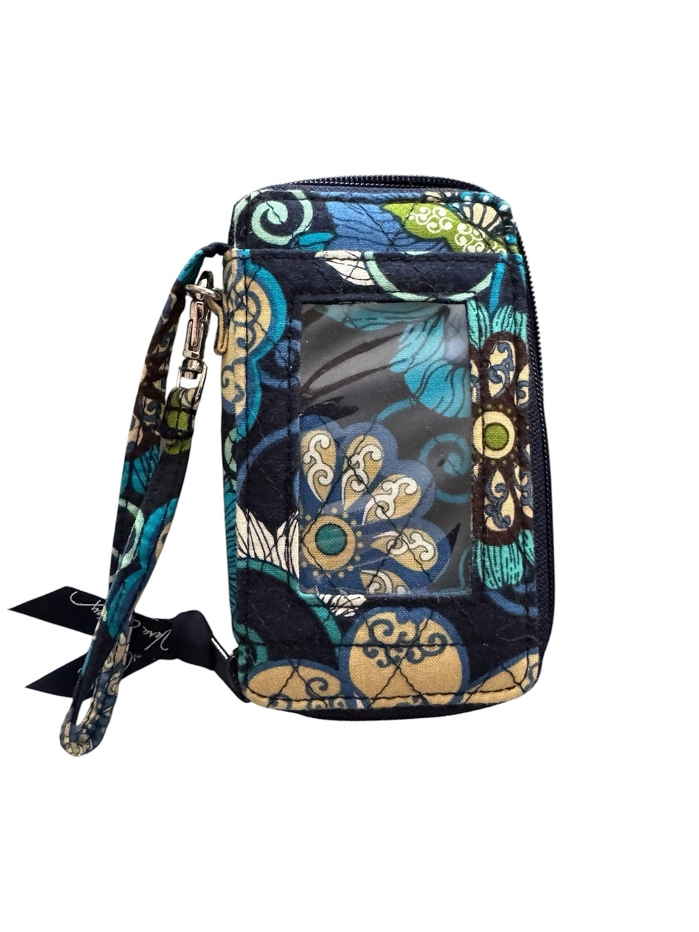 Vera Bradley Teal Floral Wristlet